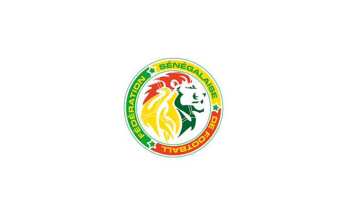 塞內加爾國家足球隊隊徽標志矢量圖