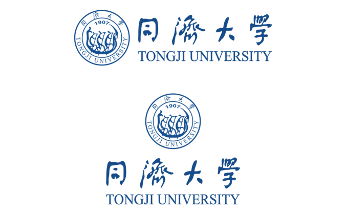 大學校徽系列:同濟大學標志矢量圖