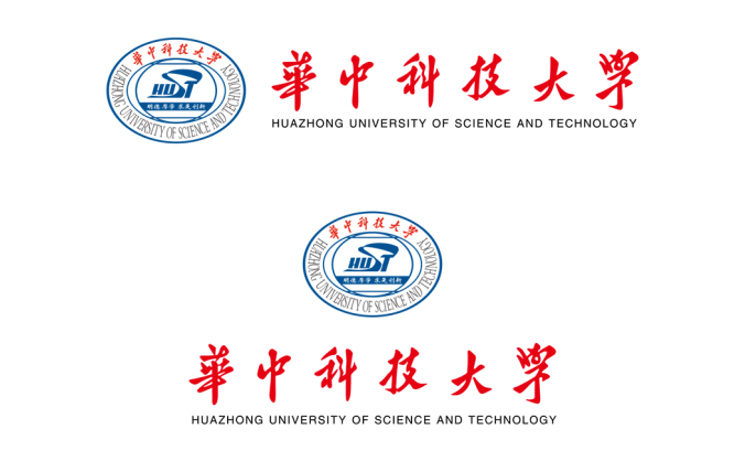 大學校徽系列:華中科技大學標志矢量圖
