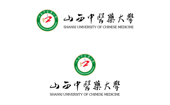 山西中醫(yī)藥大學(xué)校徽標(biāo)志矢量圖