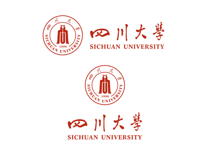 大學(xué)校徽系列:四川大學(xué)標(biāo)志矢量圖