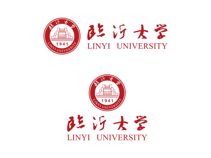 臨沂大學(xué)校徽標(biāo)志矢量圖