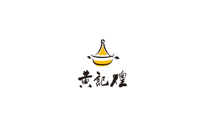 餐飲品牌黃記煌logo標志矢量圖