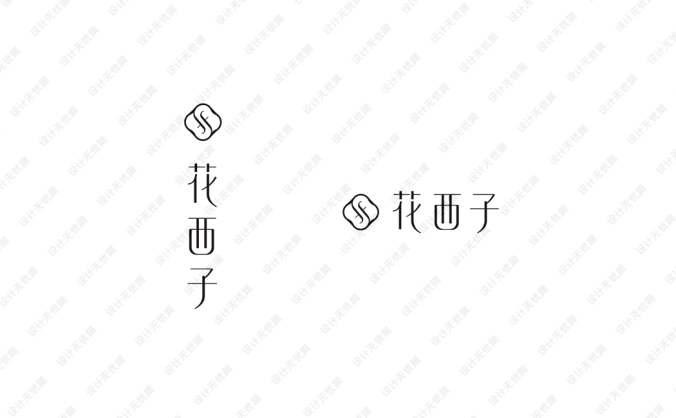 花西子logo標志矢量圖