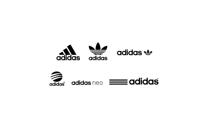 著名運動品牌阿迪達斯adidas標志矢量圖