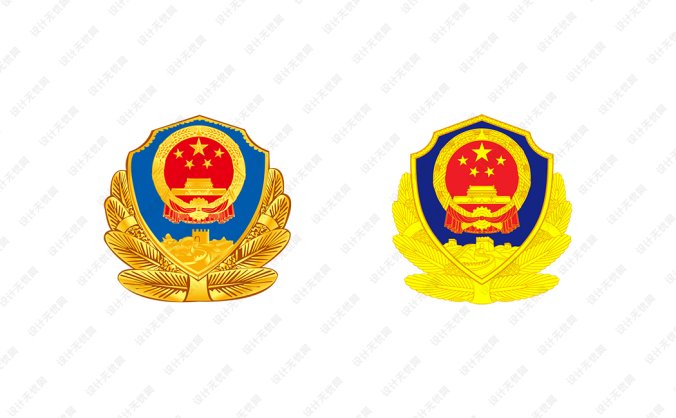 中國人民警察警徽矢量圖