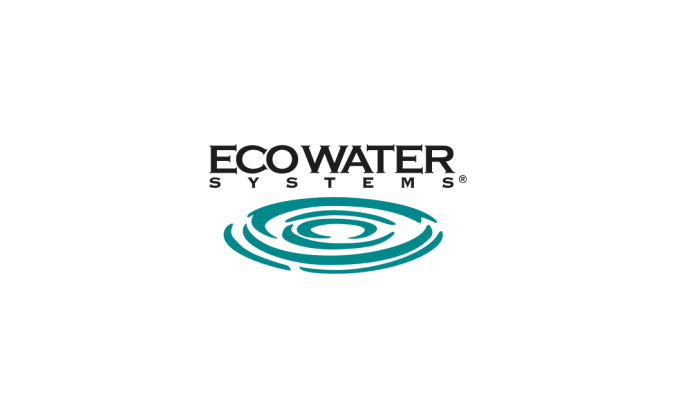 怡口凈水(ECOWATER)logo標志矢量圖