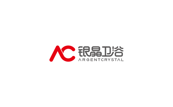 銀晶衛浴logo標志矢量圖