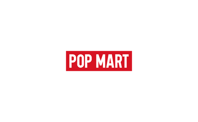 POP MART泡泡瑪特logo標志矢量圖