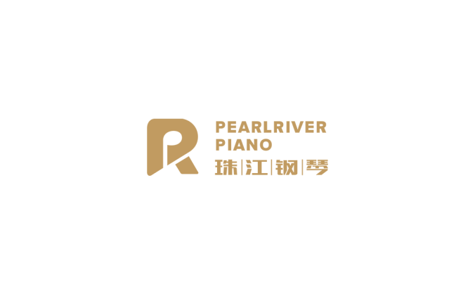 珠江鋼琴logo標志矢量圖