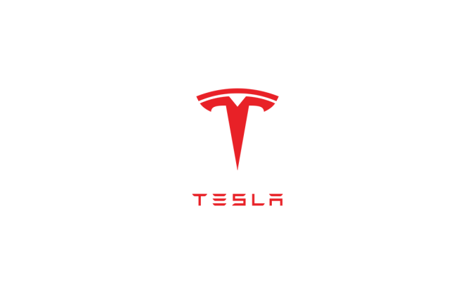 特斯拉TESLA汽車標志矢量圖