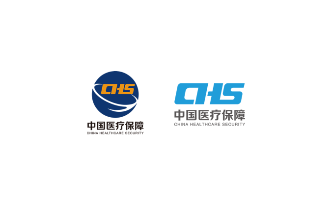 中國醫療保障logo矢量圖