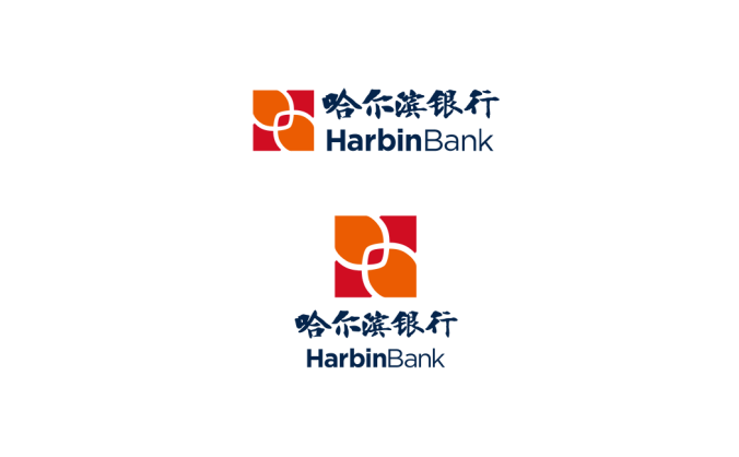 哈爾濱銀行l(wèi)ogo標(biāo)志矢量圖