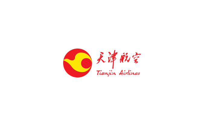 天津航空logo標志矢量圖