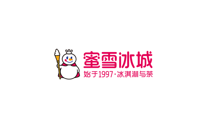 蜜雪冰城logo標志矢量圖