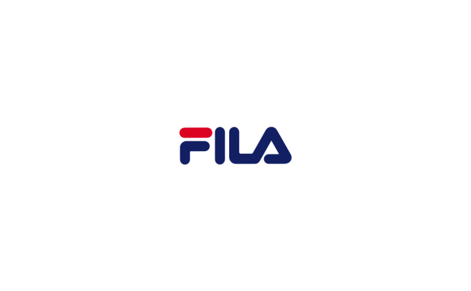運動品牌斐樂FILA標志矢量圖