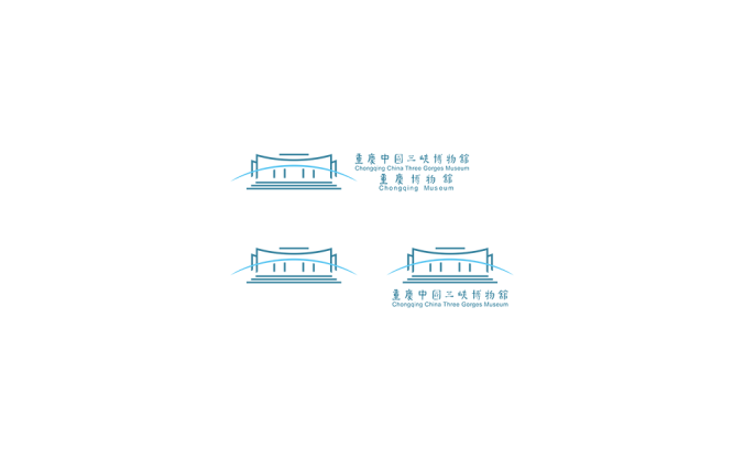 重慶博物館，重慶中國三峽博物館logo矢量圖